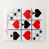 ブラックスペードTic Tac Toe Thunder_Cove ジグソーパズル (横)