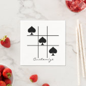 ブラックスペードTic Tac Toe Thunder_Cove スタンダードカクテルナプキン (インサイチュ)