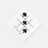 ブラックスペードTic Tac Toe Thunder_Cove スタンダードカクテルナプキン (角)