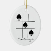 ブラックスペードTic Tac Toe Thunder_Cove セラミックオーナメント (右)