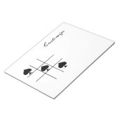 ブラックスペードTic Tac Toe Thunder_Cove ノートパッド (アングル)