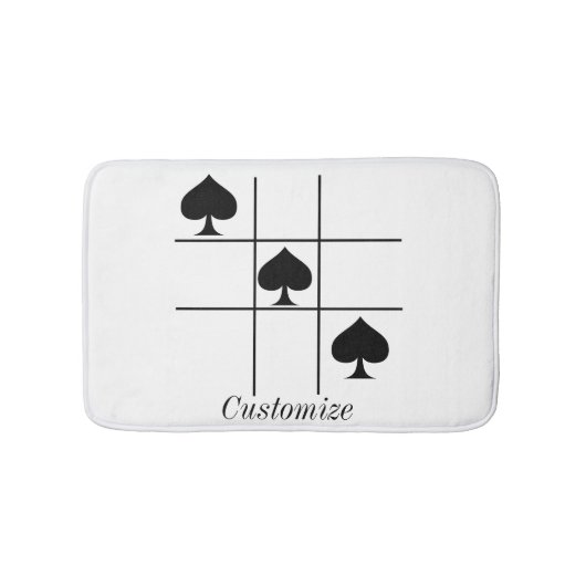 ブラックスペードTic Tac Toe Thunder_Cove バスマット (正面)