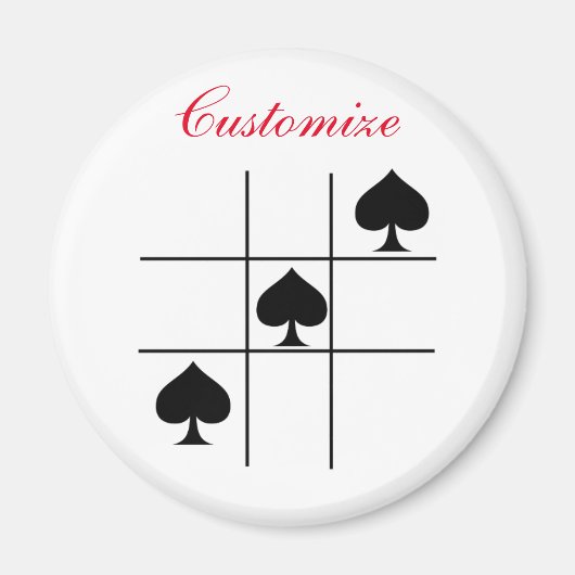 ブラックスペードTic Tac Toe Thunder_Cove マグネット (正面)