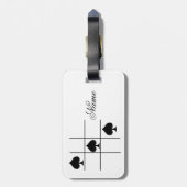 ブラックスペードTic Tac Toe Thunder_Cove ラゲッジタグ (裏面縦)