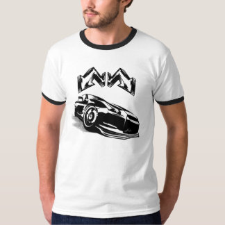 ブラックスポーツカー Tシャツ