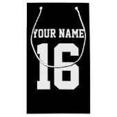 ブラックスポーティチームジャージー スモールペーパーバッグ (裏面)