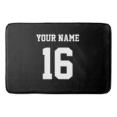 ブラックスポーティチームジャージー バスマット (正面)
