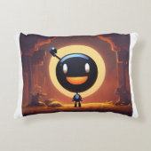 ブラックスマイル：枕 アクセントクッション (正面)