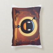 ブラックスマイル：枕 アクセントクッション (正面(垂直))