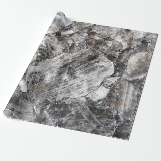 ブラックスモーククォーツ包装紙 ラッピングペーパー (アンロールド)
