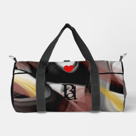 ブラックスモールジムダッフェルバッグトレンドトレンド抽象芸術パウダー ダッフルバッグ