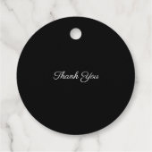 ブラックスモールビジネスメッセージカード フェイバータグ (裏面)