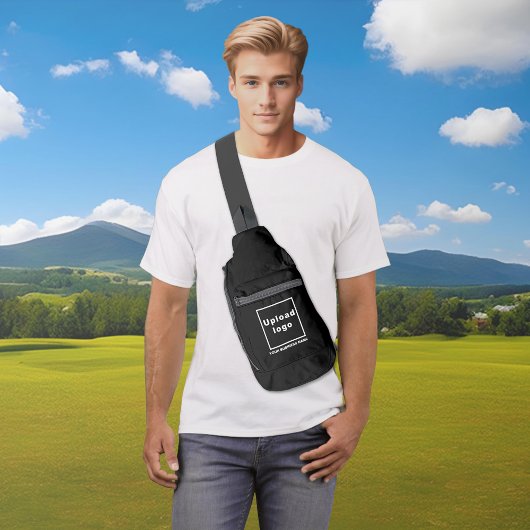 ブラックスリングバッグの会社名とロゴ スリングバッグ