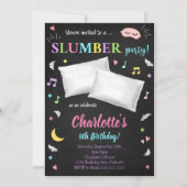 ブラックスリーポバースランバーパーティの招待状 招待状 (正面)