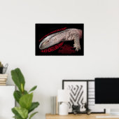 ブラックスロートモニタートカゲ ポスター (ホームオフィス)