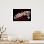 ブラックスロートモニタートカゲ ポスター (キッチン)