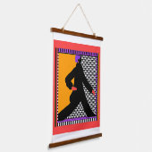 ブラックスローリング姿 吊り下げ型タペストリー (傾斜あり)