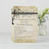 ブラックスワファンキーーズエレガント結婚式 プログラム (スタンド正面)