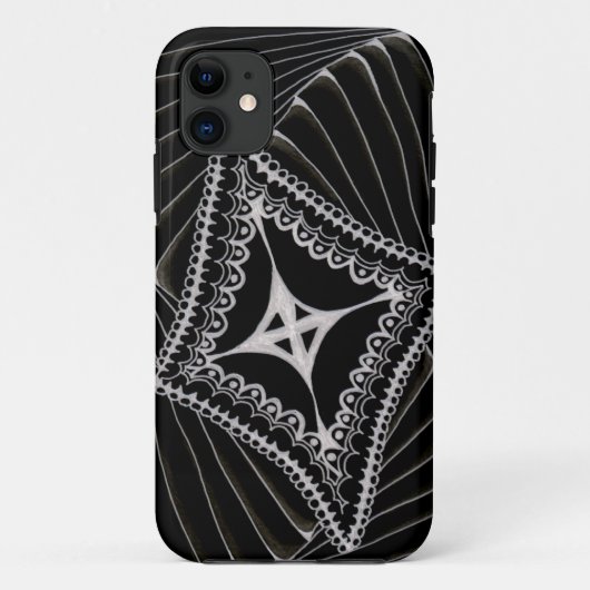 ブラックスワリングカイトドードル Case-Mate iPhoneケース (裏面)