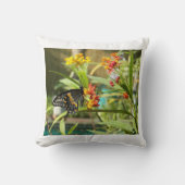 ブラックスワローバタフライ#2 クッション (正面)