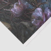 ブラックスワンと紫の花模様の切り離 薄葉紙 (詳細)