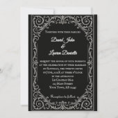 ブラックスワンの写真 ウェディング招待状 招待状 (正面)