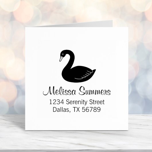 ブラックスワンアドレス セルフインキングスタンプ