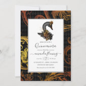 ブラックスワンキンセアニラ 招待状 (正面)