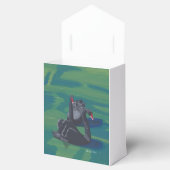 ブラックスワンススイミング結婚式の引き出物ボックス フェイバーボックス (オープン)