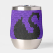 ブラックスワンプロファイルパープルアーティザンクロシェプリント (正面)