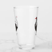 ブラックスワン漫画イラストレーション タンブラーグラス (左)