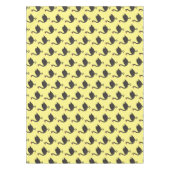 ブラックスワン漫画イラストレーション テーブルクロス (正面)