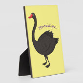 ブラックスワン漫画イラストレーション フォトプラーク (側面)