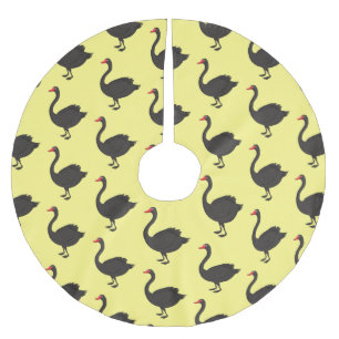 ブラックスワン漫画イラストレーション ブラッシュドポリエステルツリースカート