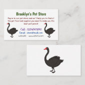 ブラックスワン漫画イラストレーション 名刺 (正面/裏面)