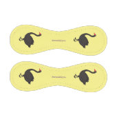 ブラックスワン漫画イラストレーション 野球ボール (パネル)