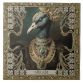 ブラックスワン精神トーテムのパーソナライズ可能 タイル (正面)