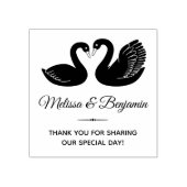 ブラックスワン結婚ズ・サンキュー ラバースタンプ (インプリント)