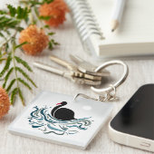 ブラックスワン キーホルダー (正面右)