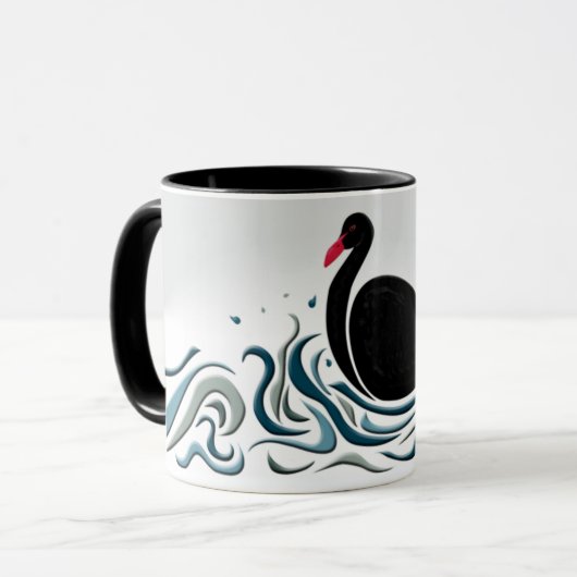 ブラックスワン マグカップ (正面左)