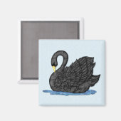 ブラックスワン マグネット (正面/裏面)