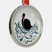 ブラックスワン メタルオーナメント (右)