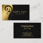 ブラックスワールとダマスク 名刺 (正面/裏面)