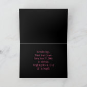 ブラックスワールの写真の誕生のお知らせ 案内状 (内部)