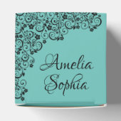 ブラックスワールエレガントオンブルークインセアニラ フェイバーボックス (上部)