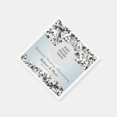 ブラックスワールダイヤモンド結婚60周年記念写真 スタンダードカクテルナプキン (角)