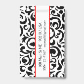 ブラックスワール荷物タグ/バッジ バッジ (Back)