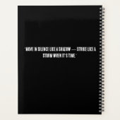 ブラックスーツのパワー懸命カバージャーナル – あなたの解放 プランナー手帳 (裏面)