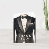 ブラックスーツグロムスマンサンキューカード 招待状 (正面)