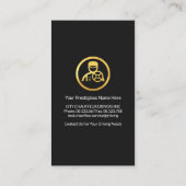 ブラックスーツ金ゴールドタイドライバー 名刺 (裏面)